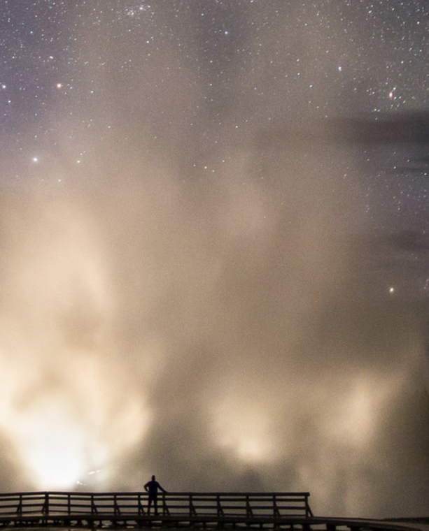 Stargazing in Yellowstone National Park