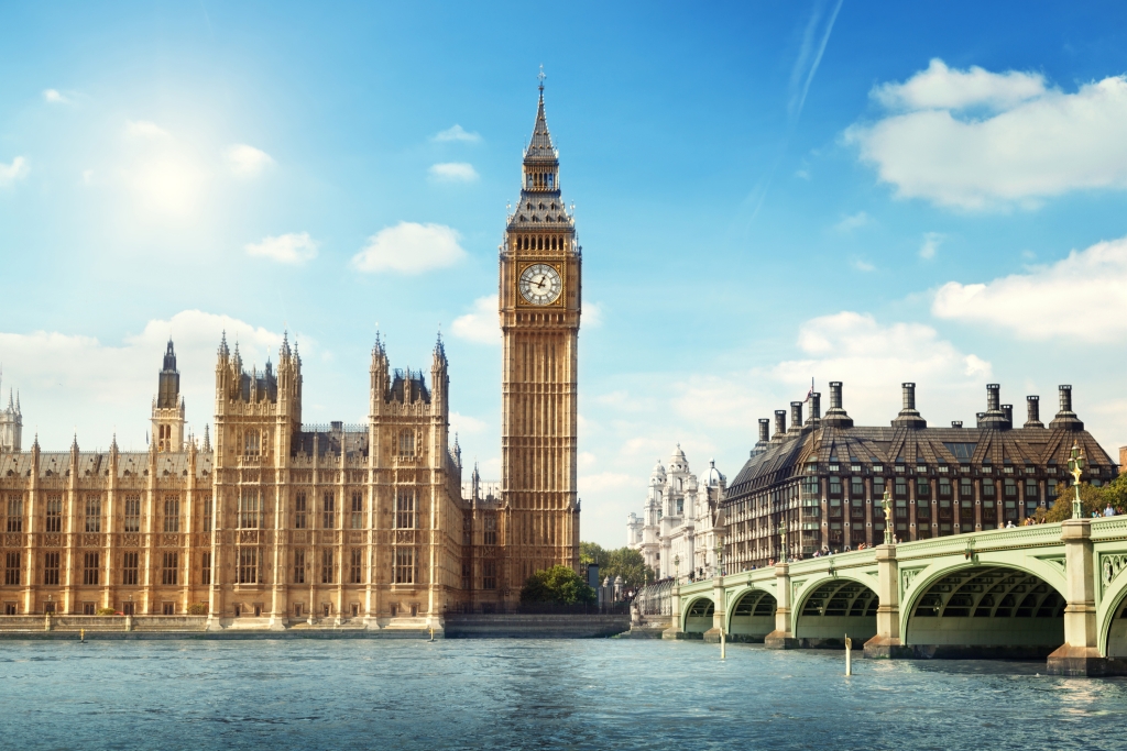 Big Ben in sunny day, London