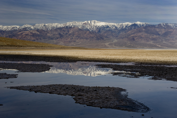 "Telescope peak with snow, seen from Badwater, Death Valley National Park, California.Click on any of the thumbnails to see more of the Southwest:"