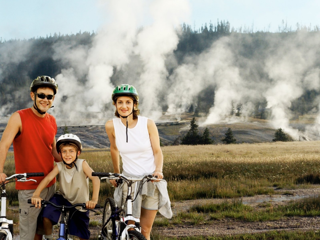 Bike Riding at Old Faithful