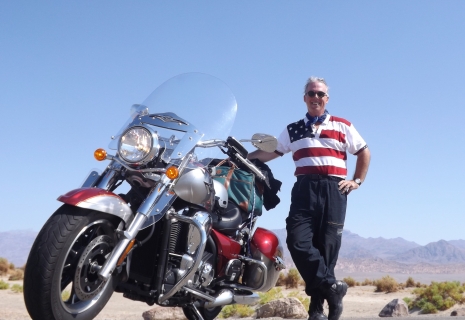 Man and his motorcycle
