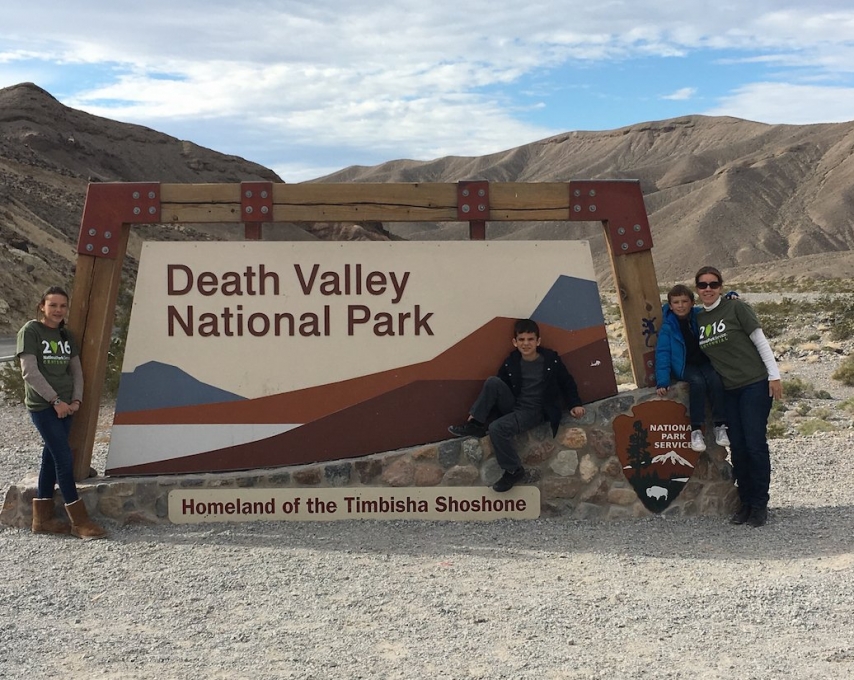 Death Valley National Park sign