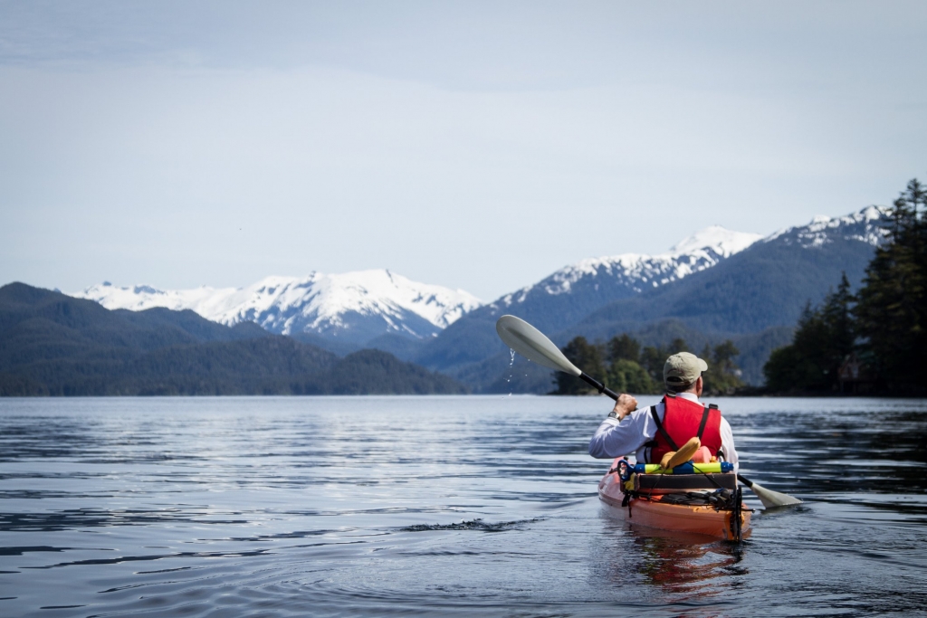 Kayaking in Sitka Harbor, Alaska