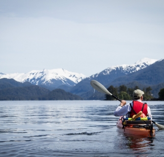 Kayaking in Sitka Harbor, Alaska