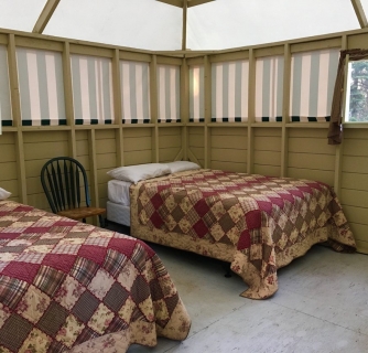 Beds in a cabin