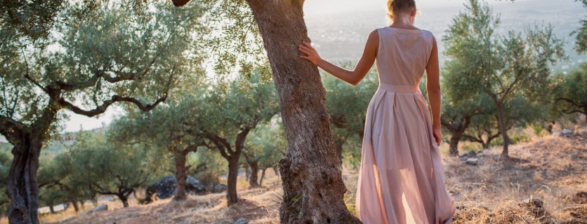 woman and tree
