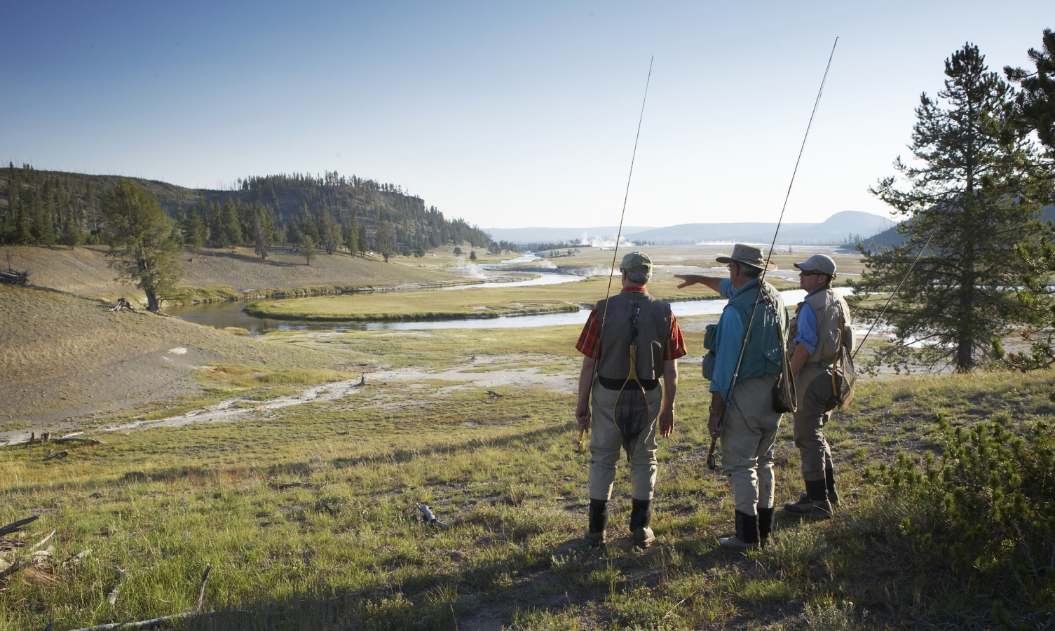 USA, Montana, Yellowstone National Park, Cameron, Firehole River