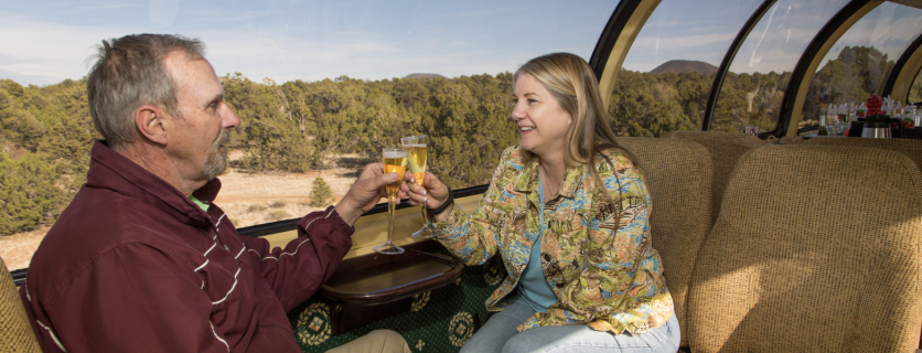 GCR Lux Dome Couple Champagne Toast