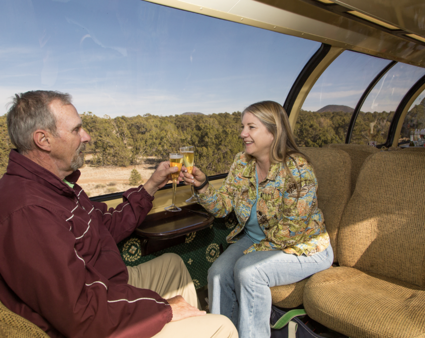 GCR Lux Dome Couple Champagne Toast