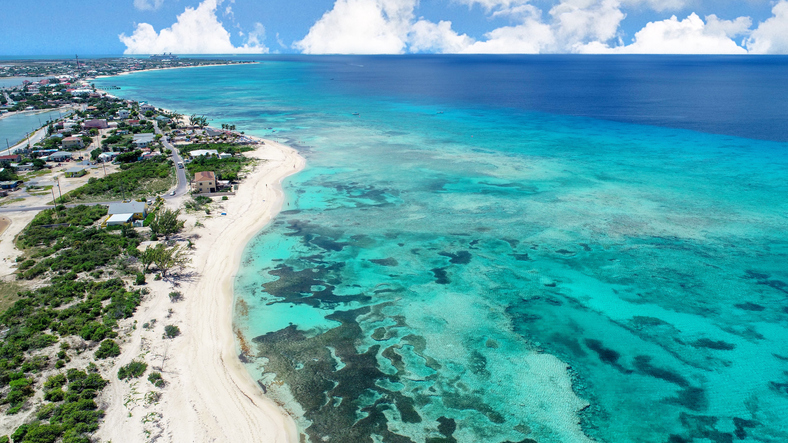 While docked in Grand Turk, what better to do than get some aerial shots from the drone.