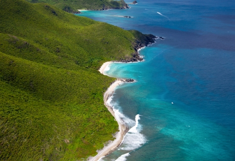 Aerial view of St. maarten