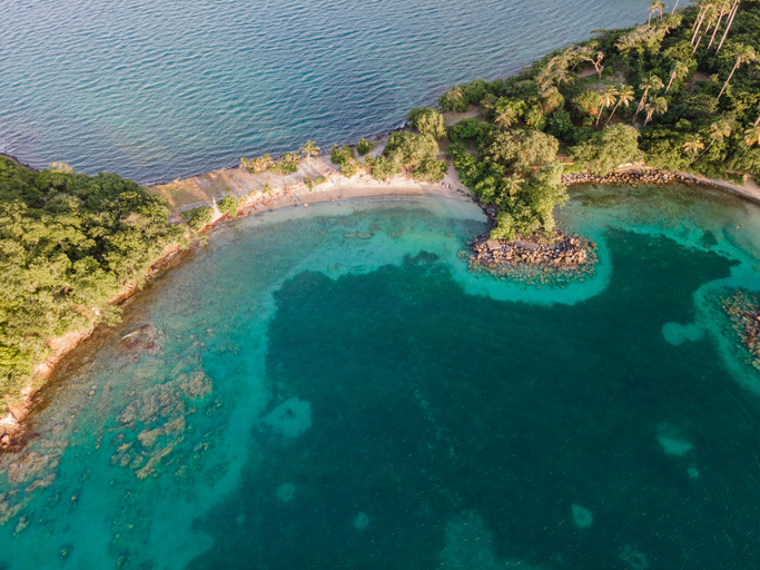 Beach in la Pointe du Bout, Les Trois-Ilets, Martinique, French Antilles