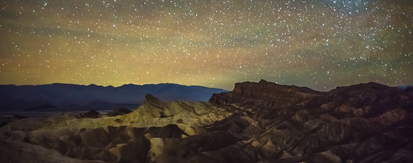 Night View Stars Sky in Death Valley National Park California