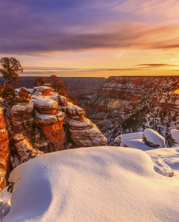 Grand canyon in th winter