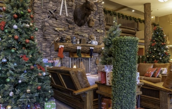 Grand Hotel Lobby Holiday Decor