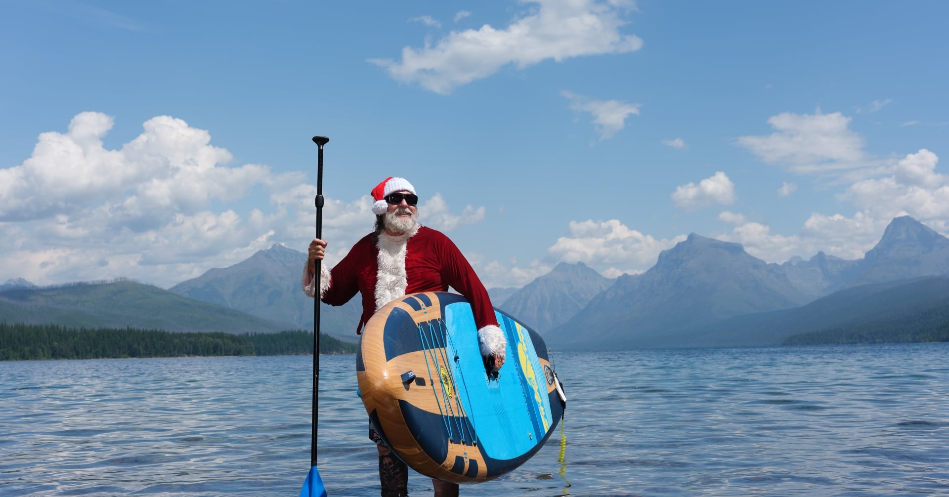 Santa in Glacier National Park