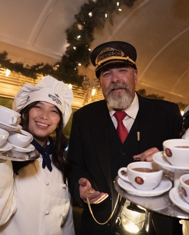 Polar Express conductor and staff