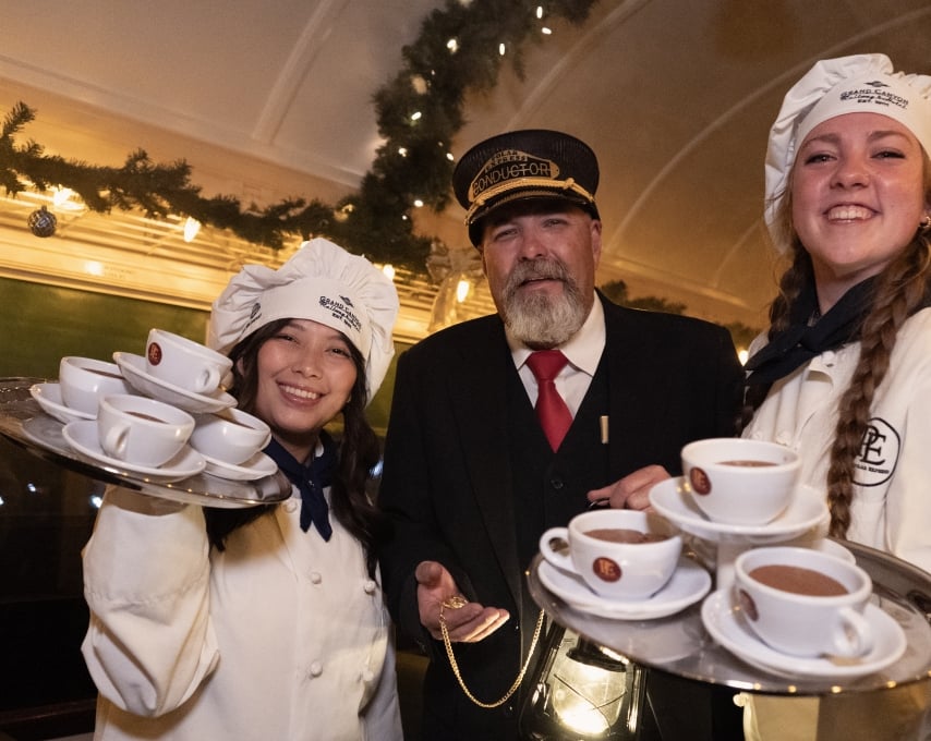 Polar Express conductor and staff