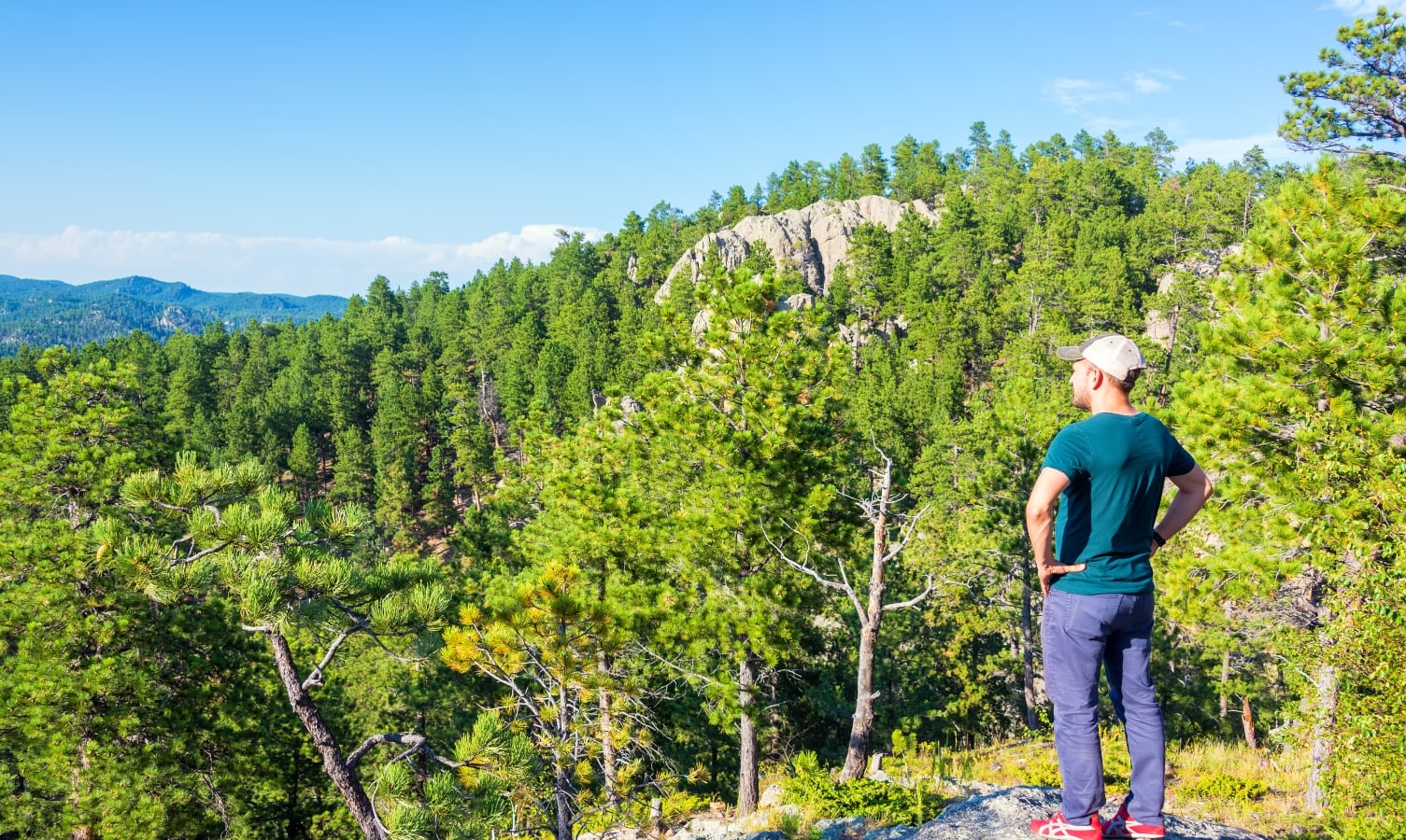Hiker in Custer State Park