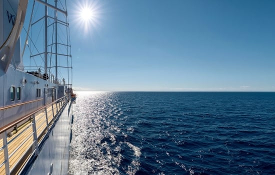 View of Sea from Windstar Yacht